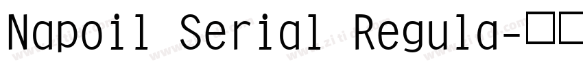 Napoil Serial Regula字体转换